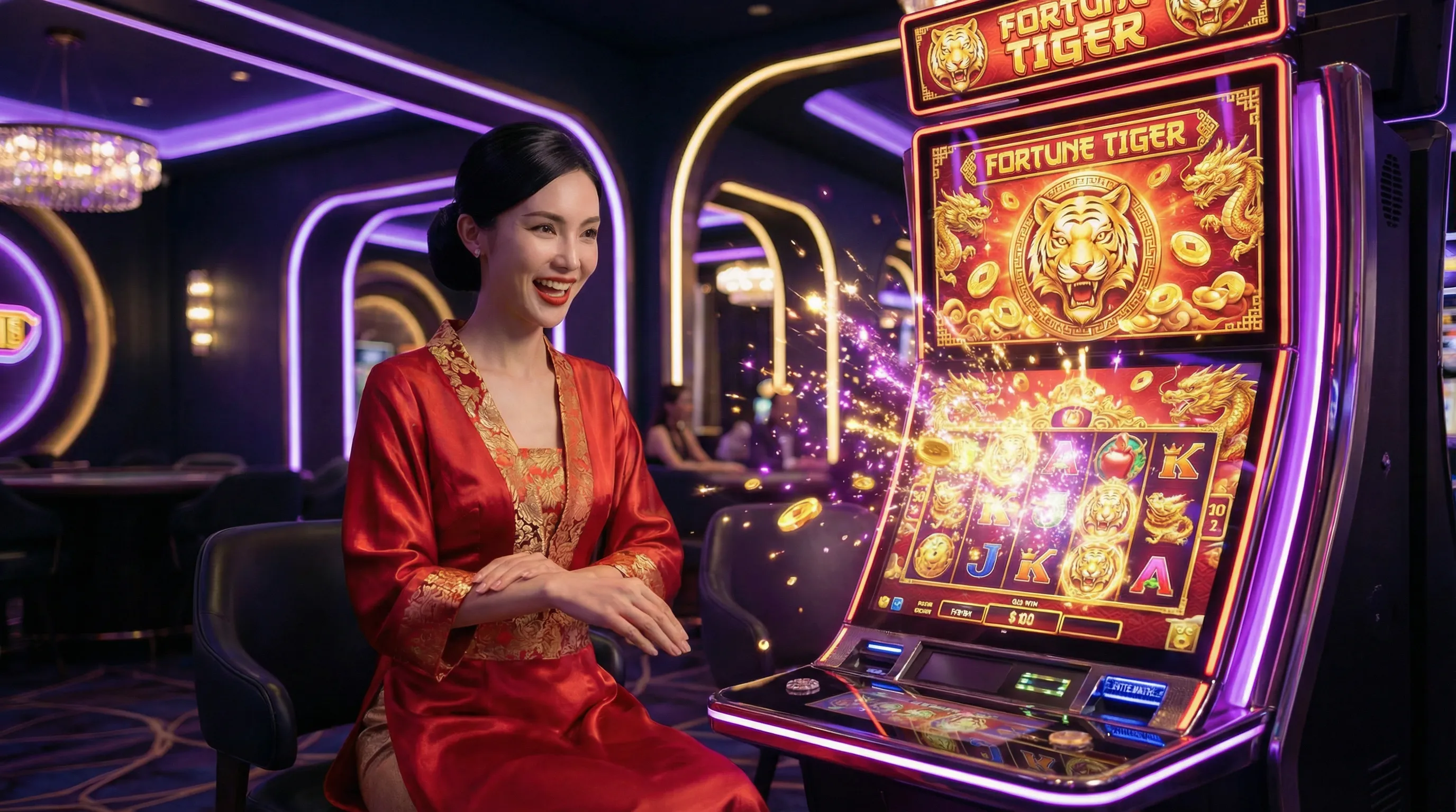 Fortune Tiger slot vaidebet com símbolos de tigre dourado